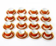 Richard Ginori Burnt Orange Contessa Extensive Dinnerware Service Of 141 Pieces - 3307292