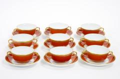 Richard Ginori Burnt Orange Contessa Extensive Dinnerware Service Of 141 Pieces - 3307296
