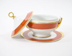 Richard Ginori Burnt Orange Contessa Extensive Dinnerware Service Of 141 Pieces - 3307298