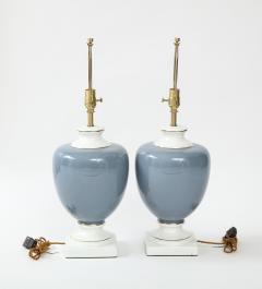 Richard Ginori Richard Ginori French Blue Porcelain Lamps - 2645944