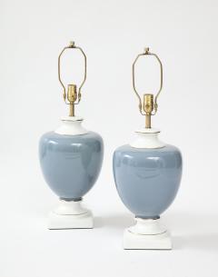 Richard Ginori Richard Ginori French Blue Porcelain Lamps - 2645945