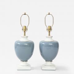 Richard Ginori Richard Ginori French Blue Porcelain Lamps - 2649996