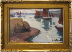 Richard Hayley Lever Boats in Harbor  - 996364