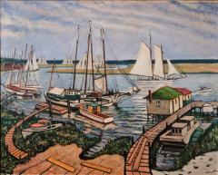 Richard Hayley Lever Boats in the Harbor  - 996368