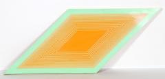 Richard Joseph Anuszkiewicz Orange on Green Rhombus from Volumes Variable Multiple - 880041