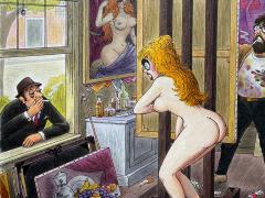 Richard Lippincott Denison Taylor The Male Gaze Literally Playboy Cartoon - 4308818