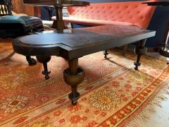 Richard McGeehan Unique mahogany coffee table with stone top - 3915271