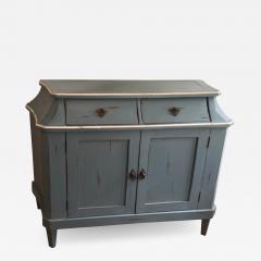 Richard Mulligan American Country Blue White Paint Decorated Buffet or Chest - 1757079