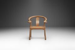 Richard Nissen Beech and Wicker Yin Chair by Richard Nissen for Nissen Denmark 1960s - 3923984