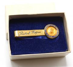 Richard Nixon Presidential Seal Tie Bar - 3672843