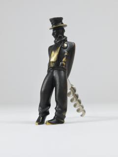 Richard Rohac Richard Rohac Leaning Tipsy Gentleman Brass Bottle Opener Vienna 1950s - 4253954