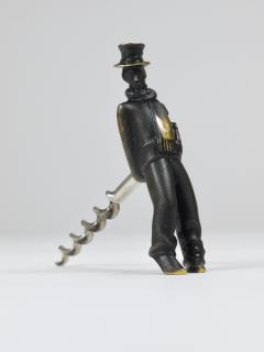 Richard Rohac Richard Rohac Leaning Tipsy Gentleman Brass Bottle Opener Vienna 1950s - 4253995