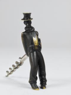 Richard Rohac Richard Rohac Leaning Tipsy Gentleman Brass Bottle Opener Vienna 1950s - 4253997