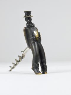 Richard Rohac Richard Rohac Leaning Tipsy Gentleman Brass Bottle Opener Vienna 1950s - 4253998