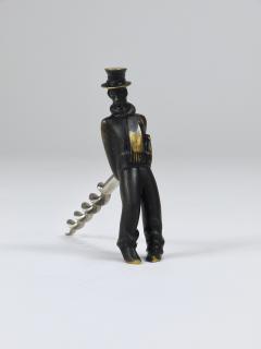 Richard Rohac Richard Rohac Leaning Tipsy Gentleman Brass Bottle Opener Vienna 1950s - 4254018