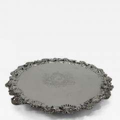 Richard Rugg English Georgian Shell Leaf Salver Tray by Rugg 1755 - 3758947