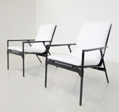 Richard Sapper Mid Century Pair of Foldable Armchairs Nena by Richard Sapper for B B Italia - 3486748