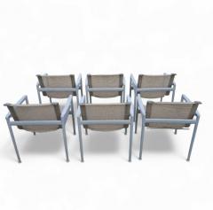 Richard Schultz Set of Six Richard Schultz 1966 Outdoor Collection Dining Armchairs  - 4238303