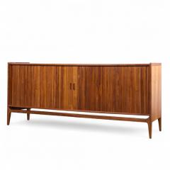 Richard Thompson Richard Thompson for Glenn of California Mid Century Walnut Tambour Credenza - 4291506