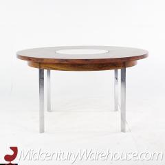 Richard Young Mid Century Round Rosewood Lazy Susan Dining Table - 2570121