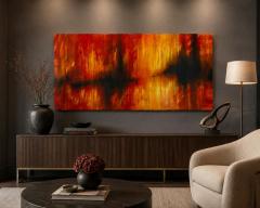 Rick Hobbs 2008 Rick Hobbs Rehearsal Large Abstract Acrylic Painting on Board Signed - 4721999