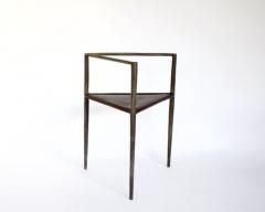 Rick Owens RICK OWENS BRONZE AND LEATHER SCULPTURAL ALCHEMY CHAIR - 2983734