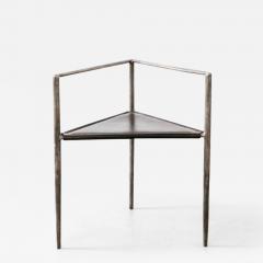 Rick Owens RICK OWENS BRONZE AND LEATHER SCULPTURAL ALCHEMY CHAIR - 2984707