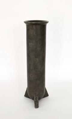 Rick Owens RICK OWENS BRONZE SCULPTURAL URNETTE VASE IN NITRATE PATINA - 2069452