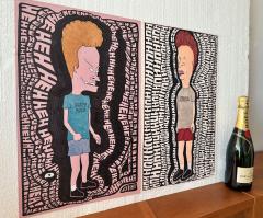 Rick Parker Beavis and Butthead Illustration Original Art from MTVs Lead Artist - 4605210