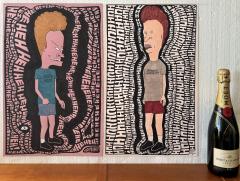 Rick Parker Beavis and Butthead Illustration Original Art from MTVs Lead Artist - 4605212