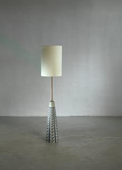 Rigmor Nielsen Rigmor Nielsen floor lamp with blue motif Denmark 1960s - 1060136