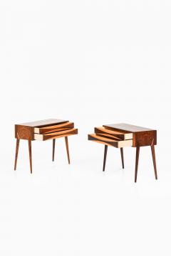 Rimbert Sandholt Pair of Rimbert Sandholt Beech Rosewood Bedside Tables 1960s - 4632611