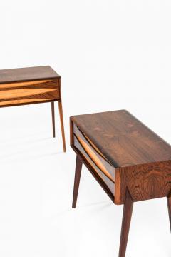 Rimbert Sandholt Pair of Rimbert Sandholt Beech Rosewood Bedside Tables 1960s - 4632624