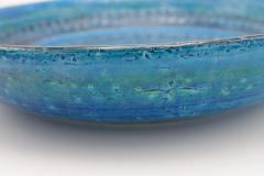 Rimini blue glazed ceramic bowl manufactured by Bitossi - 2845727