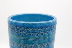 Rimini blue glazed ceramic vase manufactured by Bitossi - 2845659