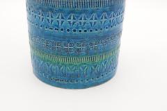Rimini blue glazed ceramic vase manufactured by Bitossi - 2845660