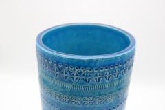 Rimini blue glazed ceramic vase manufactured by Bitossi - 2845686