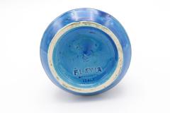 Rimini blue glazed ceramic vase manufactured by Bitossi - 2845790