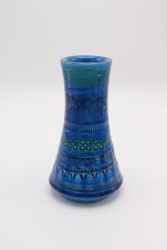 Rimini blue glazed ceramic vase manufactured by Bitossi - 2845793