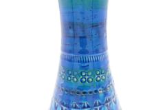Rimini blue glazed ceramic vase manufactured by Bitossi - 2845795