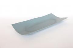 Rina Menardi Rina Menardi Handmade Ceramic Green Wavy Rectangular Tray - 279428