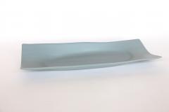 Rina Menardi Rina Menardi Handmade Ceramic Green Wavy Rectangular Tray - 279430