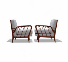 Rino Levi Armchairs in Caviuna wood Boucle Rino Levi 1960s Lot 394 - 4374877