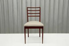 Rino Levi Brazilian Modern Chairs in Hardwood Leather by Rino Levi Brazil 1960s - 3670968