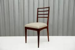 Rino Levi Brazilian Modern Chairs in Hardwood Leather by Rino Levi Brazil 1960s - 3670969