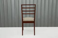 Rino Levi Brazilian Modern Chairs in Hardwood Leather by Rino Levi Brazil 1960s - 3670970