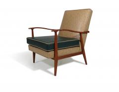 Rino Levi Mid century Brazilian Modern Lounge Chairs in Caviuna - 3665283