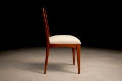 Rino Levi Set of 4 Chairs in Caviuna Leather Rino Levi 1960s - 4544716