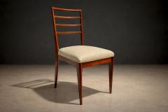 Rino Levi Set of 4 Chairs in Caviuna Leather Rino Levi 1960s - 4544717