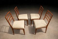 Rino Levi Set of 4 Chairs in Caviuna Leather Rino Levi 1960s - 4544720